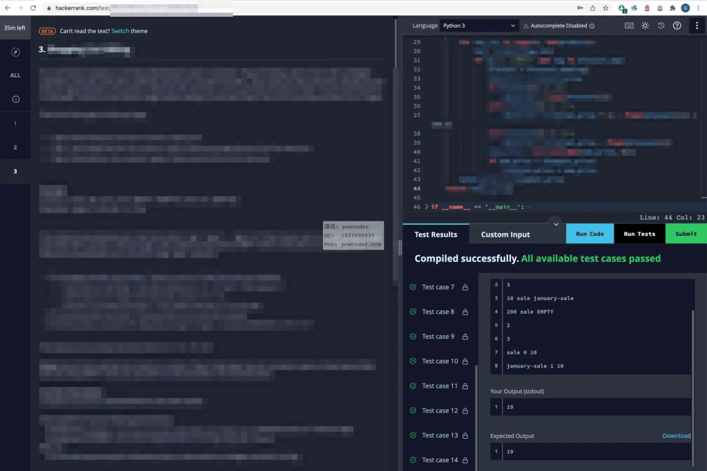 TikTok oa代做 vo代面 hackerrank codesignal代写 Python 笔试OA