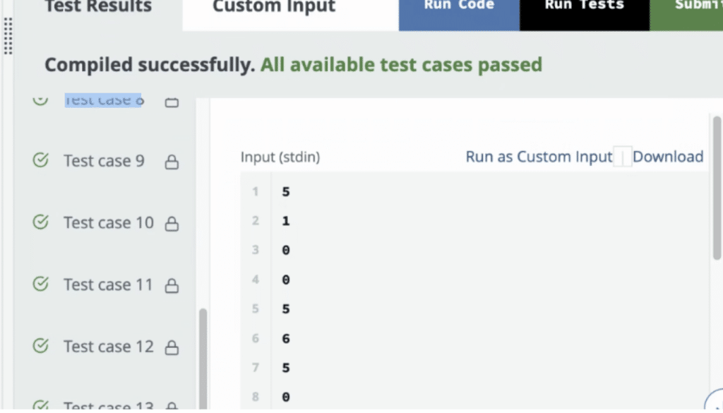 booking oa 2 test case pass