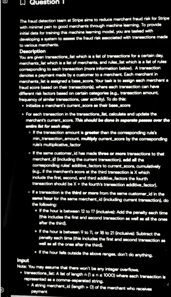 Stripe HackerRank Online Assessment Questions