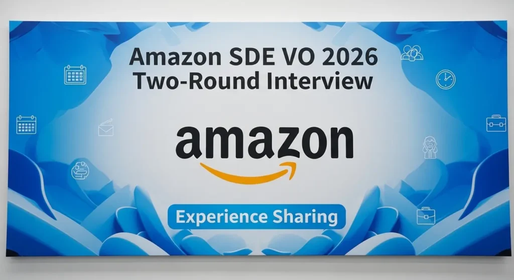 Amazon SDE VO 2026 两轮面经分享｜Timeline + BQ 深挖 + 高频 Coding 解析