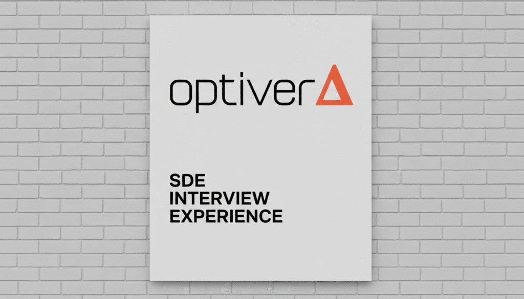 optiver sde interview real experience