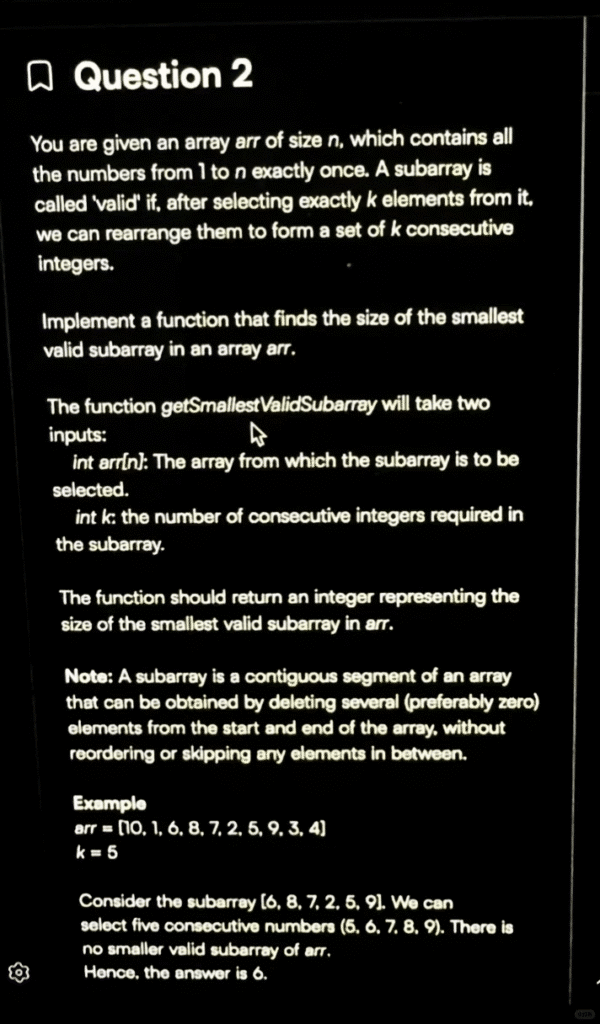 IBM OA -Q2：最短子数组 + k 个递增元素