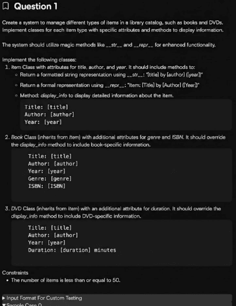 Point72 OA Question 1