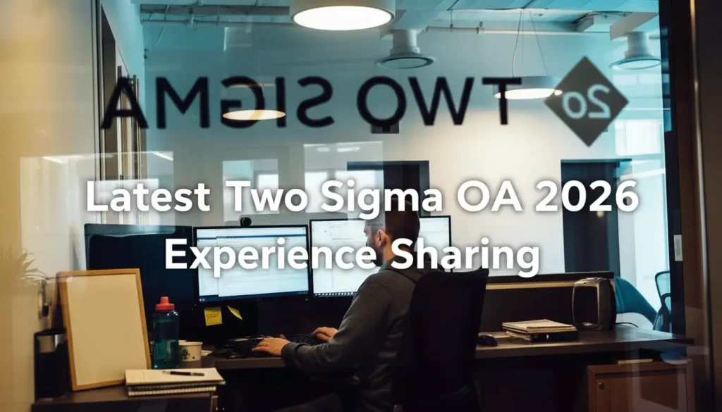 最新 Two Sigma OA 2026 经验分享 | 两道真题 + 解法解析 + 高频题型总结 最新 Two Sigma OA 2026 经验分享 | 两道真题 + 解法解析 + 高频题型总结