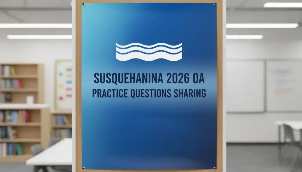 SIG 2026 OA 真题分享|Susquehanna笔试题型+高频考点解析 SIG 2026 OA 真题分享|Susquehanna笔试题型+高频考点解析